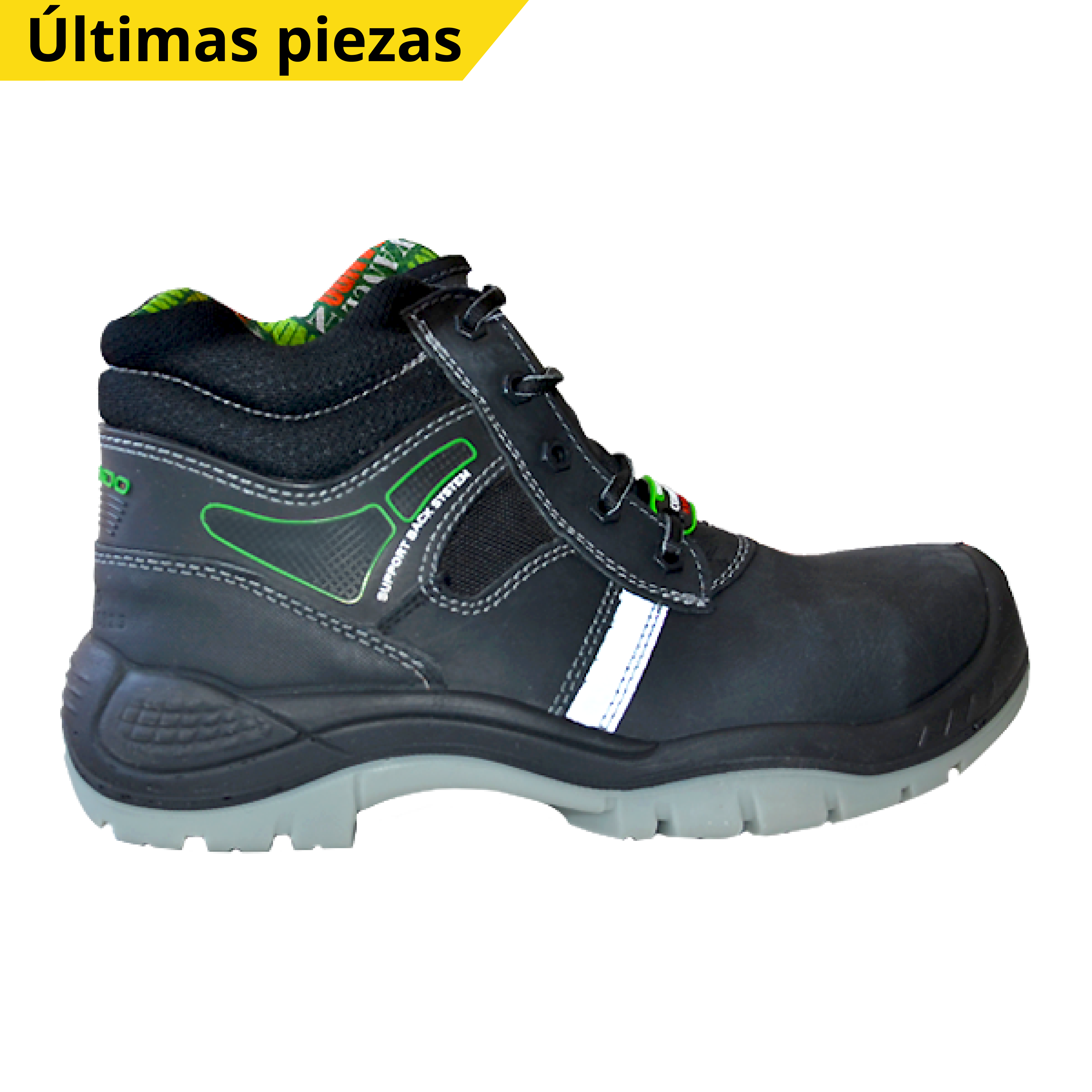 ZAPATO CON CASCO DE POLICARBONATO COMANDO NEGRO 1422 PP+D